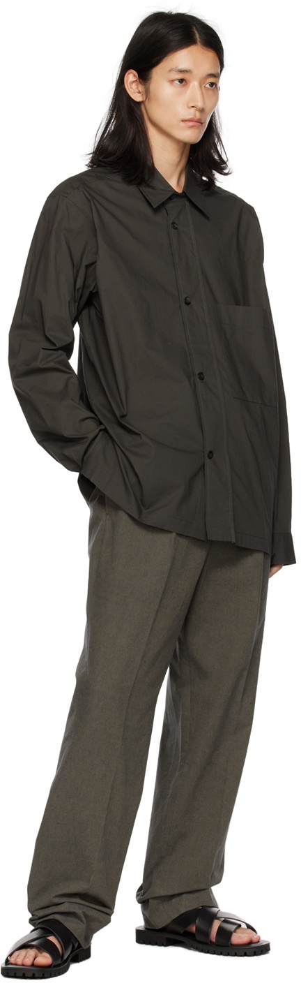 Margaret Howell Gray Single Pleat Trousers