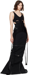 Rick Owens Black Hollywood Tanja Long Tank Top