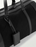 FERRAGAMO - Leather-Trimmed Logo-Jacquard Canvas Weekend Bag