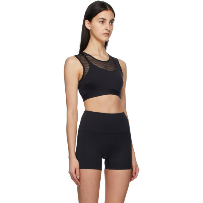 ERES Black Prana Crop Sport Top ERES