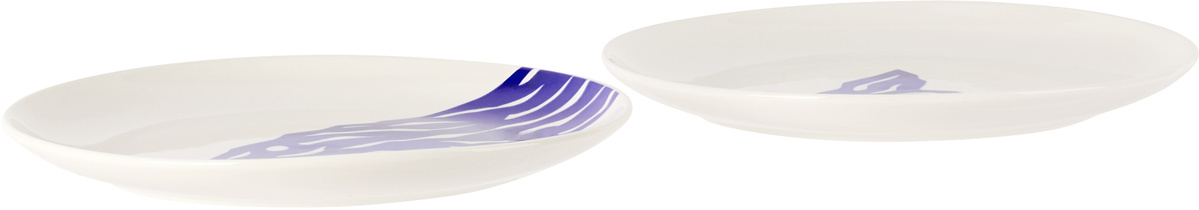 Maison Balzac White & Blue 'Le Merou' Tapas Plates Set