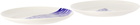 Maison Balzac White & Blue 'Le Merou' Tapas Plates Set