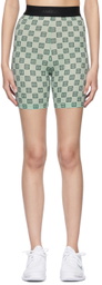 AMBUSH Green Nylon Sport Shorts