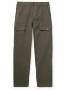 Belstaff - Dispatch Straight-Leg Garment-Dyed Cotton Cargo Trousers - Green