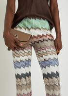 Missoni Snake-pattern Metallic-knit Trousers Multicoloured