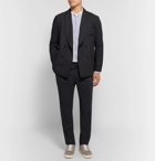 Camoshita - Pleated Wool-Blend Suit Trousers - Men - Navy