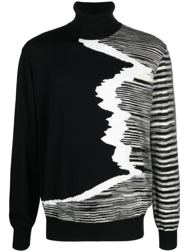 Photo: MISSONI - Space Dyed Wool Turtleneck Sweater