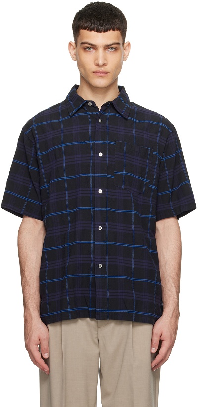 Photo: NORSE PROJECTS Navy Ivan Shirt