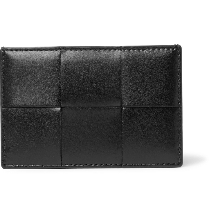 Photo: BOTTEGA VENETA - Intrecciato Leather Cardholder - Black