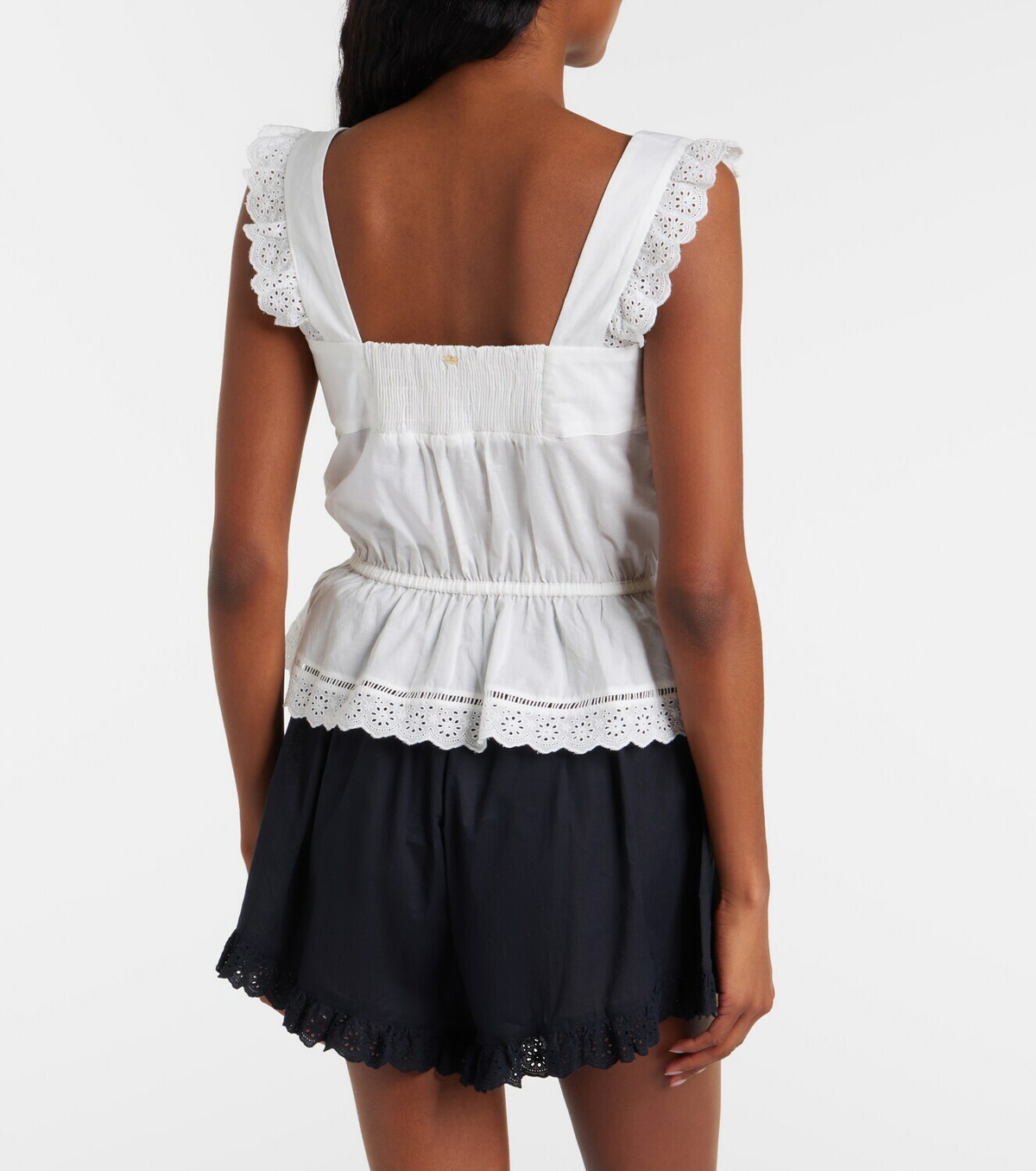 Poupette St Barth Clive cotton poplin top