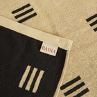 Baina Claremont Bath Towel in Sand/Noir 