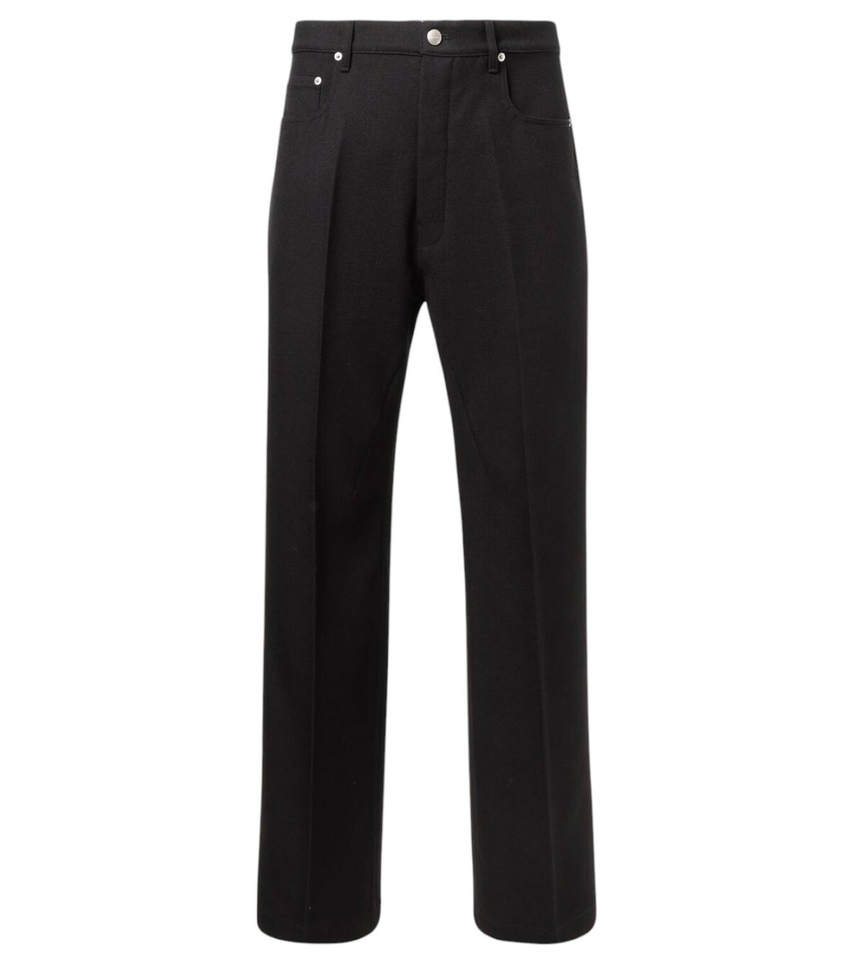 Rick Owens Black Drawstring Long Astaire Trousers Rick Owens