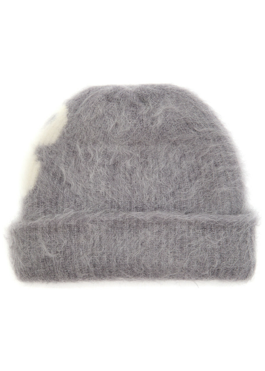 Cole Buxton Logo Brushed Alpaca-blend Beanie - Grey - One Size