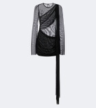 Bananhot Marissa draped sheer minidress