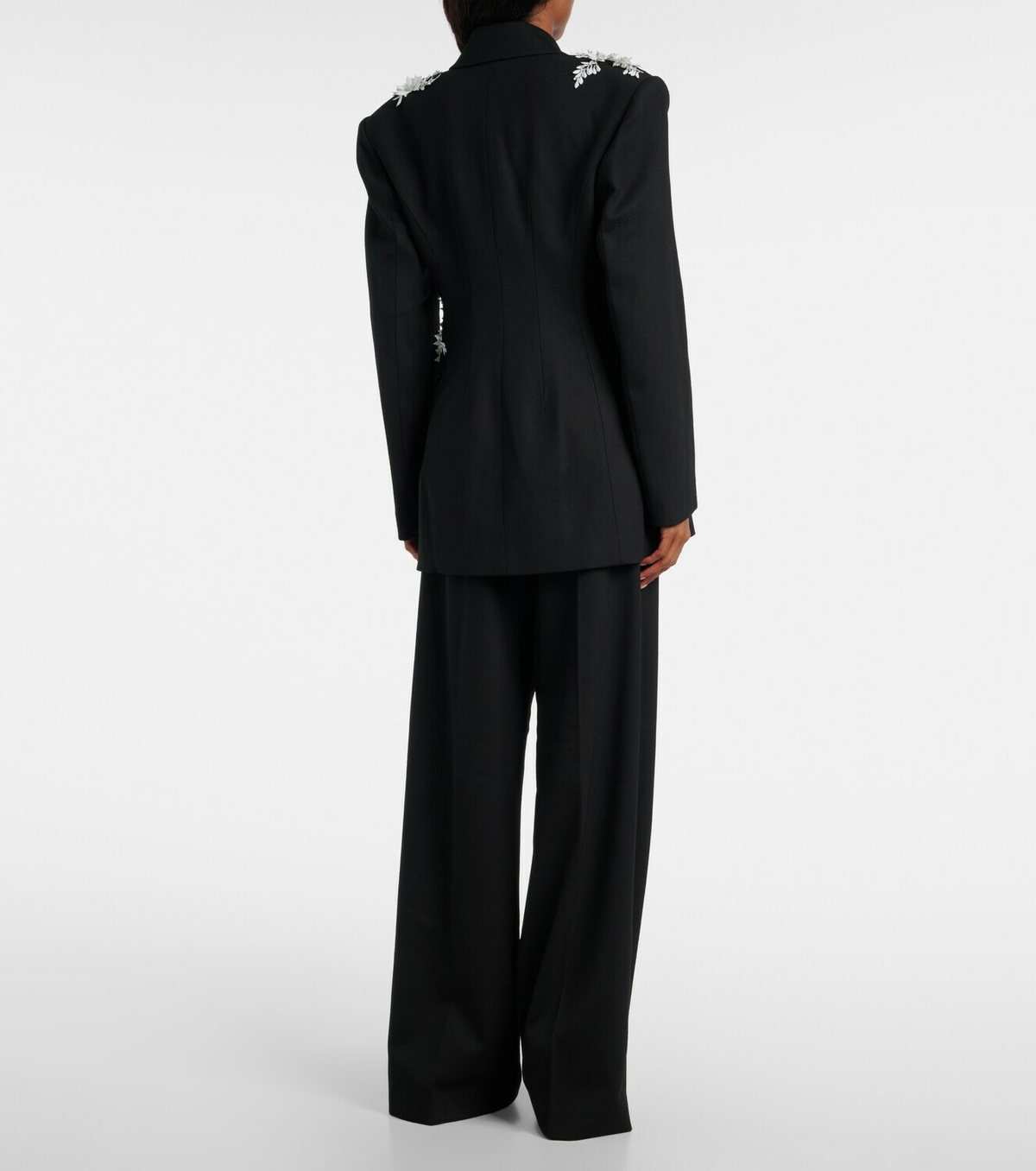 Rebecca Vallance Danna floral-appliqué blazer