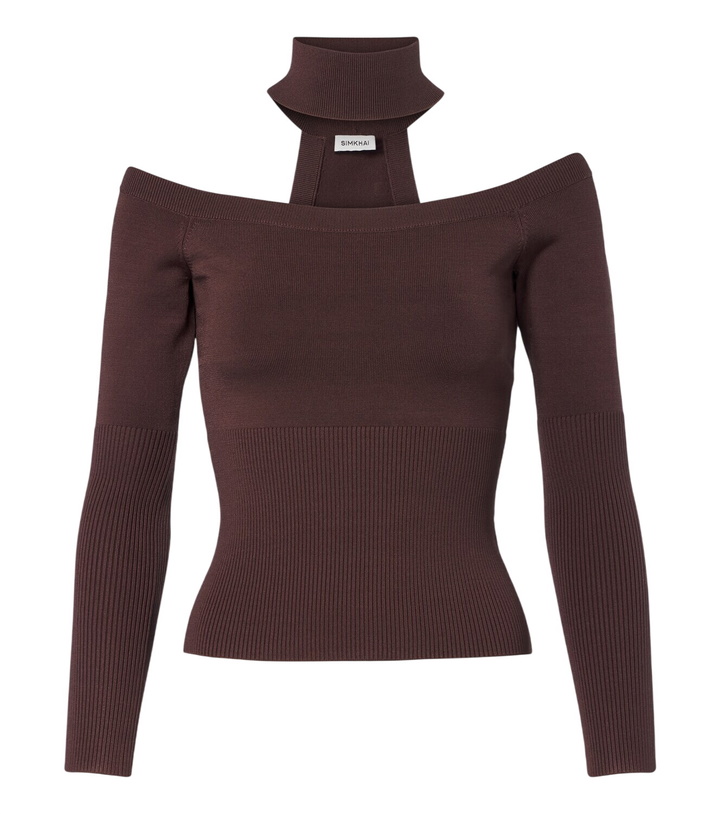 Photo: Simkhai Lila off-shoulder sweater
