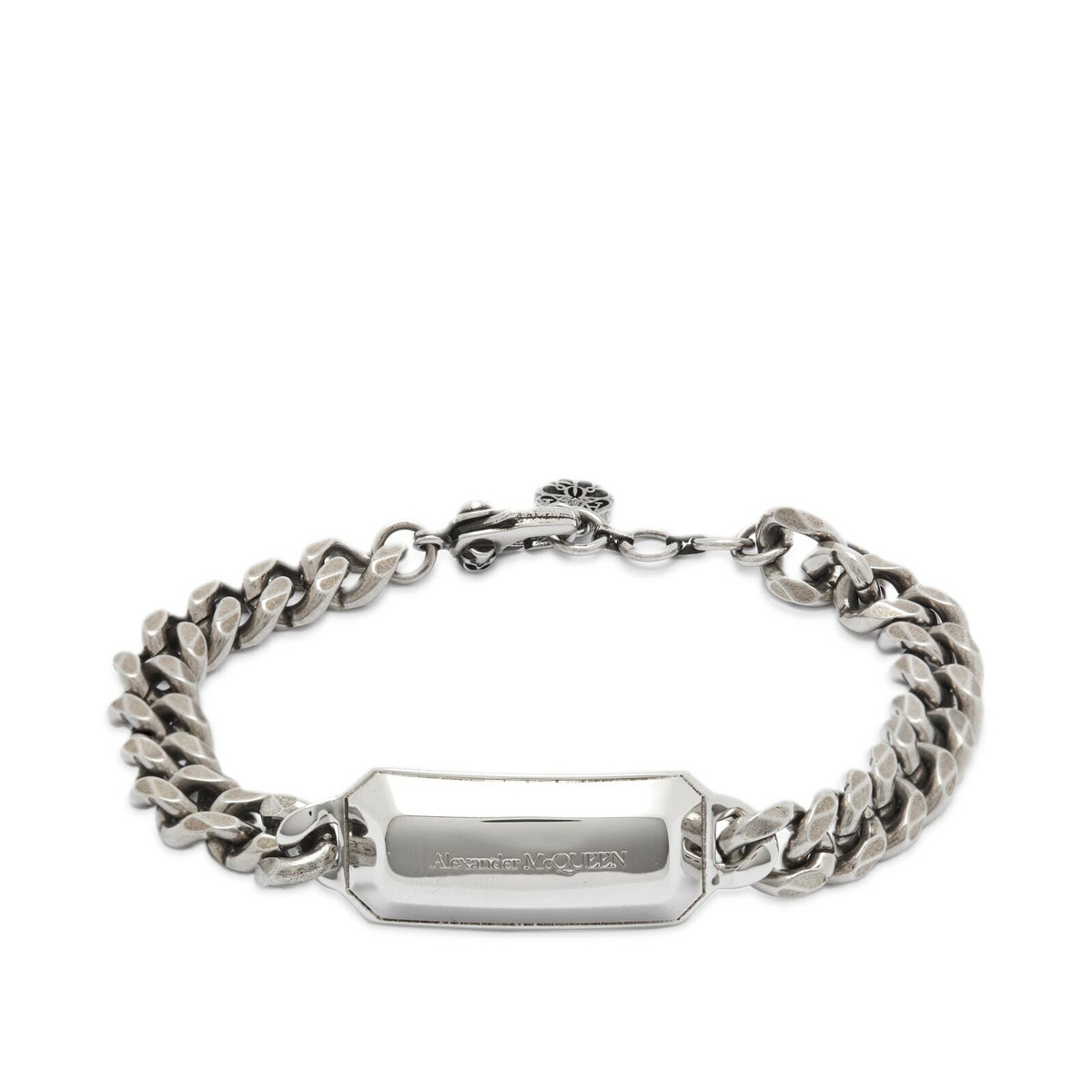 Alexander McQueen Men's Dynamic Skull Bracelet in Silver Alexander McQueen