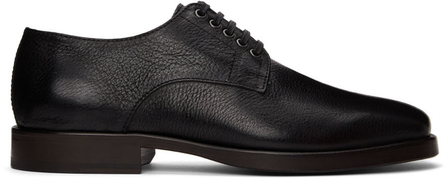 Lemaire Black Vegetable-Tanned Leather Derbys Lemaire