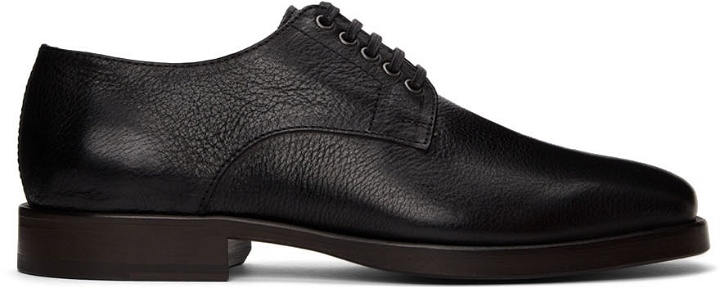 Photo: Lemaire Black Vegetable-Tanned Leather Derbys