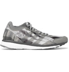 adidas Consortium - Undefeated Adizero Adios 3 Camouflage-Print Ripstop Sneakers - Gray