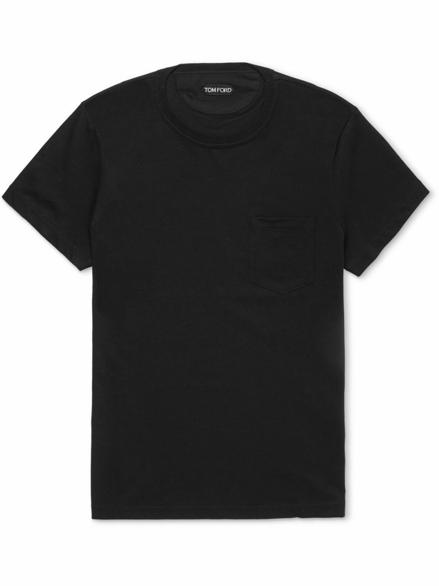 Photo: TOM FORD - Cotton-Jersey T-Shirt - Black