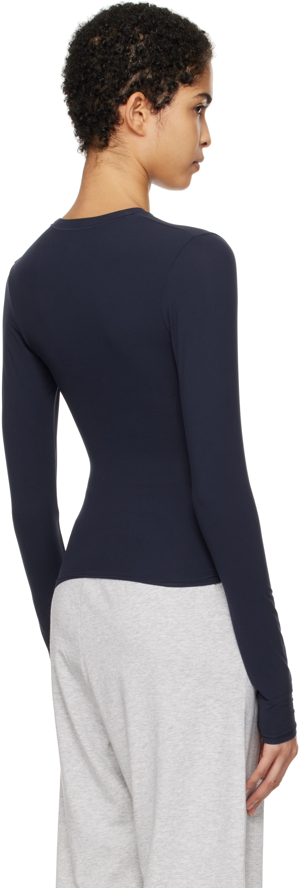 トップス everyone long sleeve tee navy Men's Navy Double-faced Long Sleeve Tee | Lifewear | PEdALED