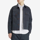 Café Mountain Men's Reverse Panel Workers Jacket in Washed Navy