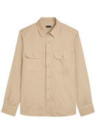 Tom Ford Cotton and Linen-blend Shirt Beige