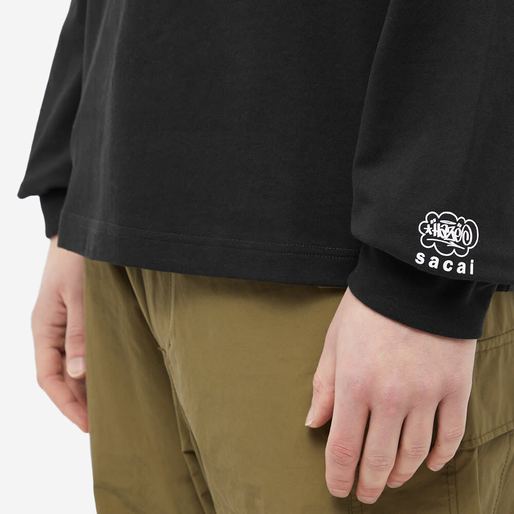 Sacai x Eric Haze Long Sleeve One Kind Word T-Shirt in Black
