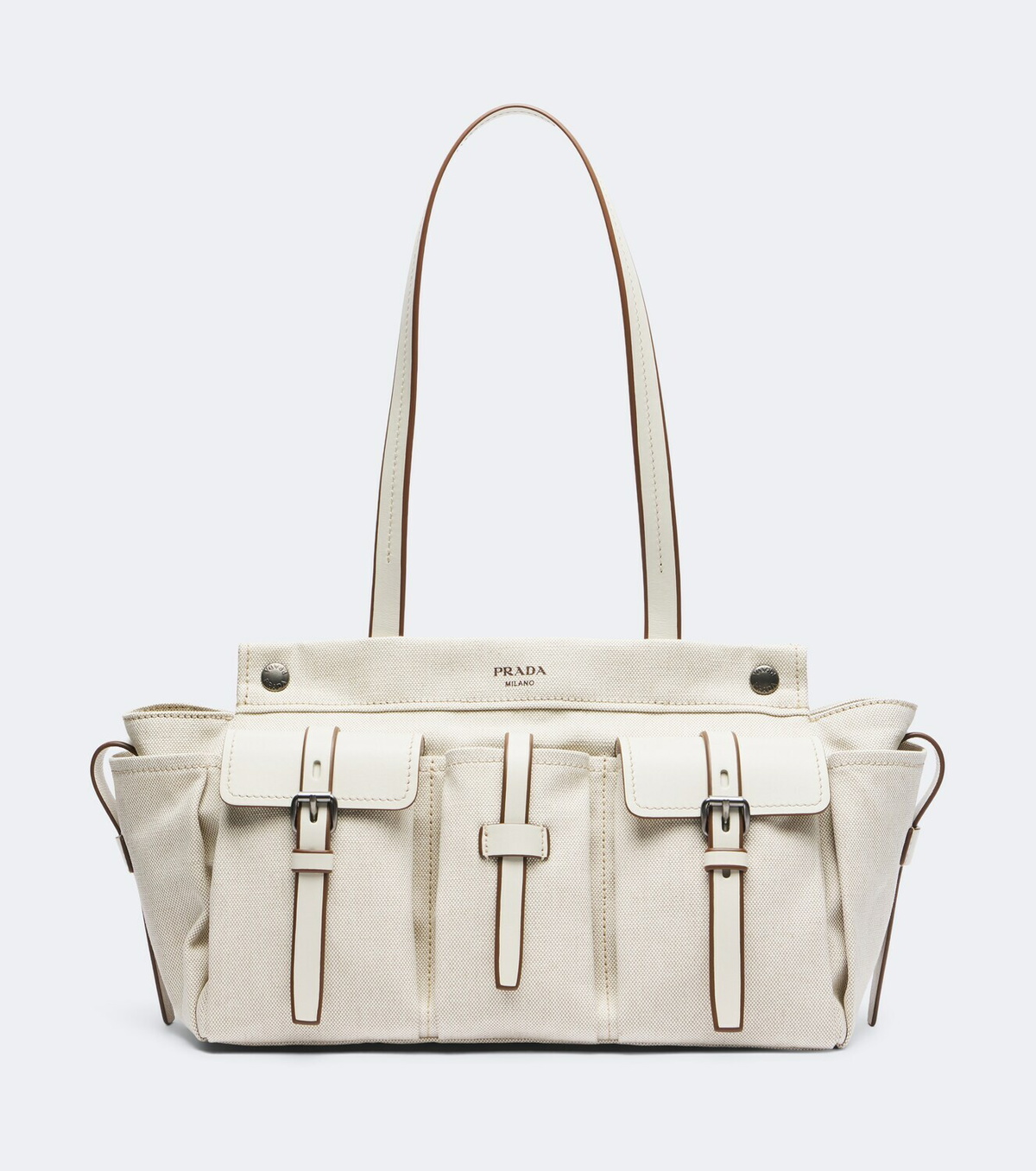 Prada Prada Route Large canvas tote bag