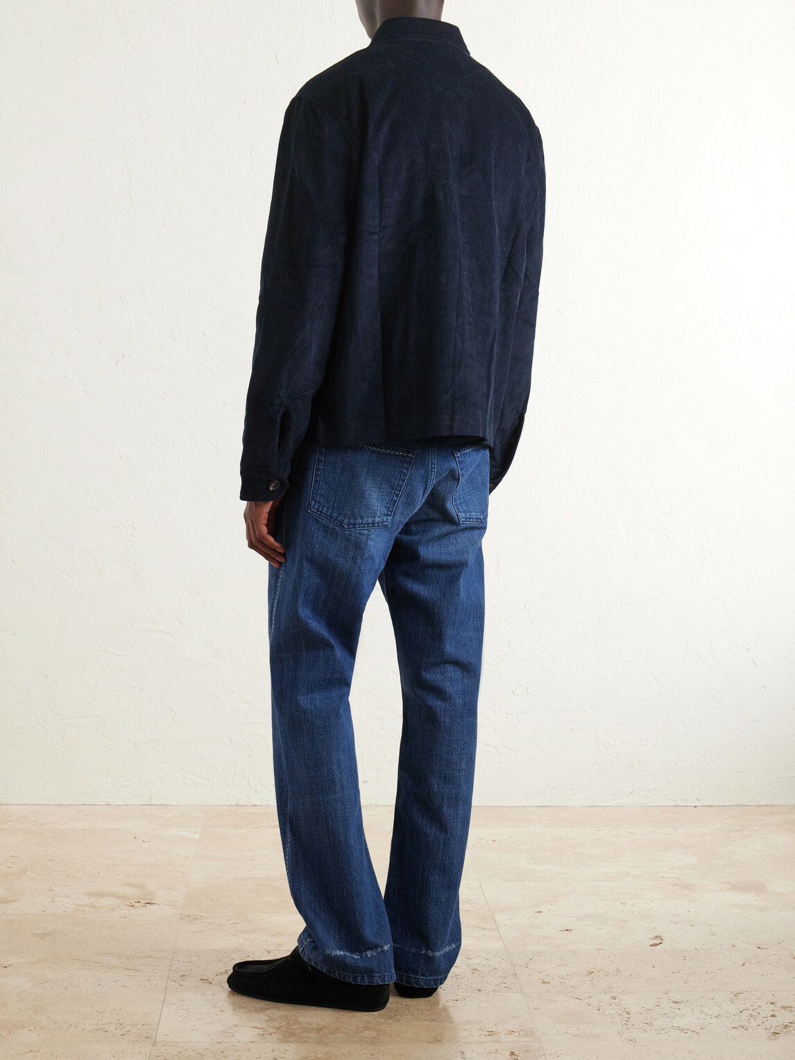 Wales Bonner - Drew Cotton-Corduroy Blouson Jacket - Blue