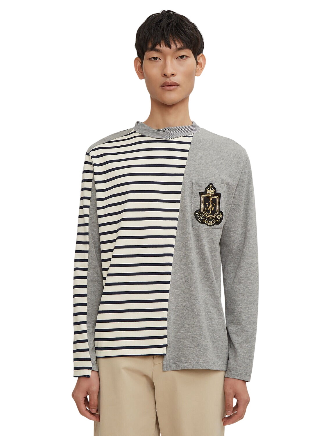 JW Anderson Gray 'Bad Apple' Oversized T-Shirt JW Anderson