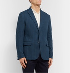 Brioni - Herringbone Cotton Blazer - Blue