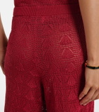Loulou de Saison Egeo knitted wide-leg pants