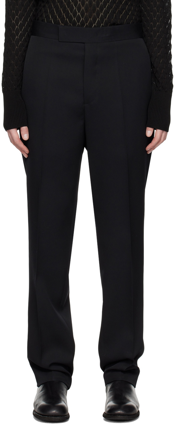 SAPIO Black Button Tab Trousers