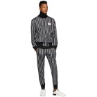 Dolce and Gabbana Black Striped Zip Up Jacket