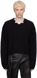 Ottolinger Black Open Collar Sweater
