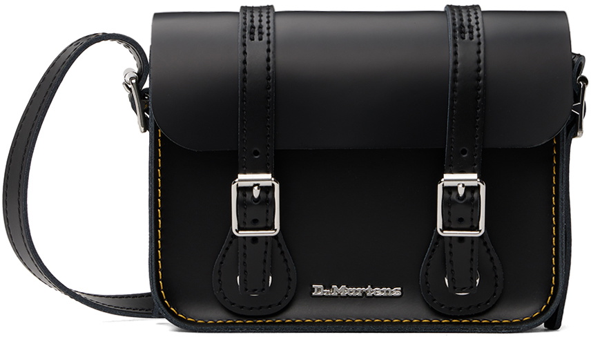 Dr. Martens Black 7 Inch Leather Crossbody Bag Dr. Martens