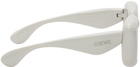 LOEWE White Inflated Square Sunglasses