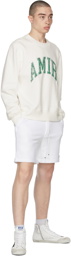 AMIRI White Varsity Sweatshirt