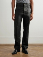 Fear of God - Straight-Leg Full-Grain Leather Trousers - Black