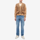 Gucci Men's GG Knitted Cardigan in Beige