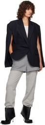 Pushbutton Gray Jersey Combi Sweatpants