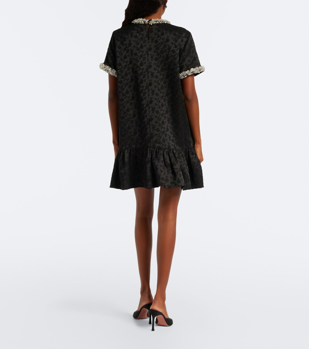 Simkhai Alison embellished jacquard minidress