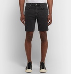 NN07 - Slim-Fit Stretch-Denim Shorts - Charcoal