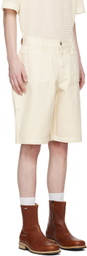 AFTER PRAY Off-White Sailor Denim Shorts