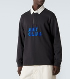 JW Anderson Art Club cotton jersey polo shirt