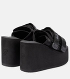 Blumarine X Suicoke Moto embellished platform slides