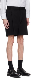 Hugo Black Pleated Shorts