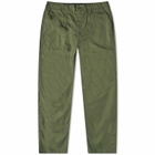 Engineered Garments Men's Workaday Fatigue Pant in Olive Reverse Sateen